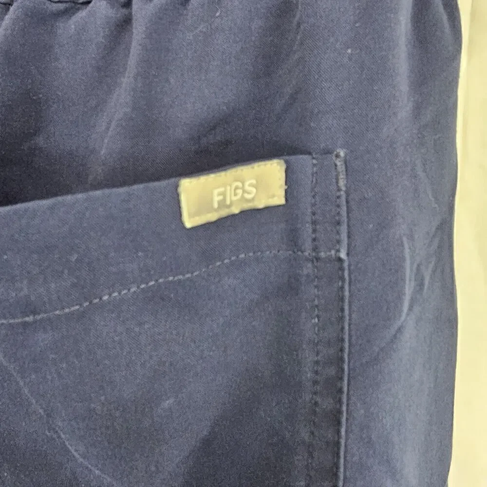 Figs Cairo Cargo Scrub Pants Men's Large Navy Blue Technical Collection Medical